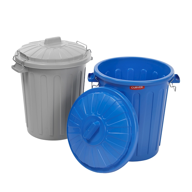 Mehrzwecktonne PP 50 lt silbergrau